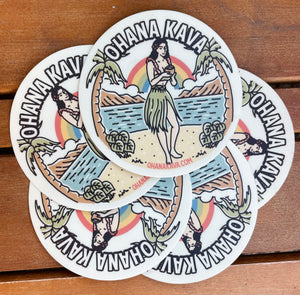 * NEW * Vintage Ohana Kava sticker