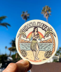 * NEW * Vintage Ohana Kava sticker