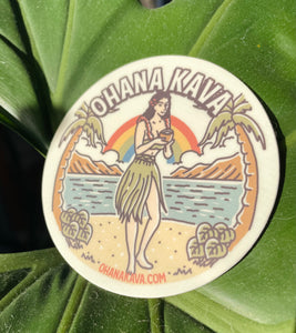 * NEW * Vintage Ohana Kava sticker